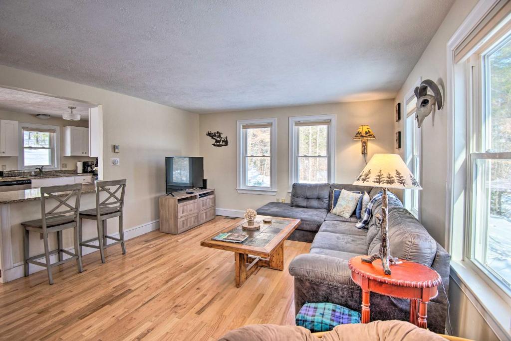 Gilford Home with Forest View, by Lake Winnepesaukee