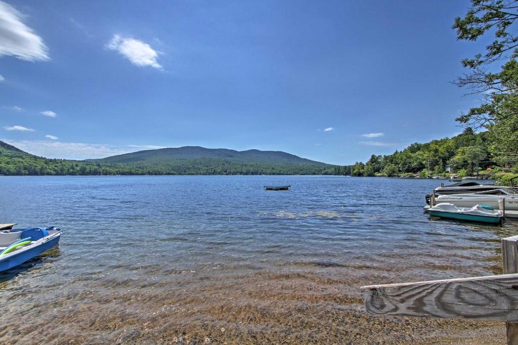 Lakefront Rumney Retreat with Shared Dock and Beach!