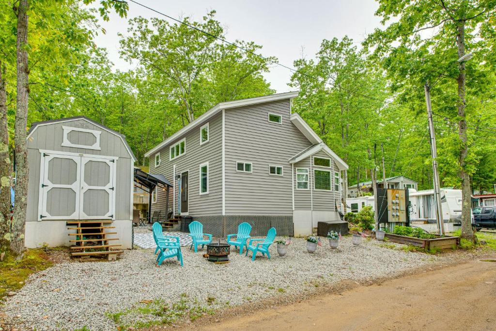 Walk to Lake Beaches Cabin with Patio in Belmont!